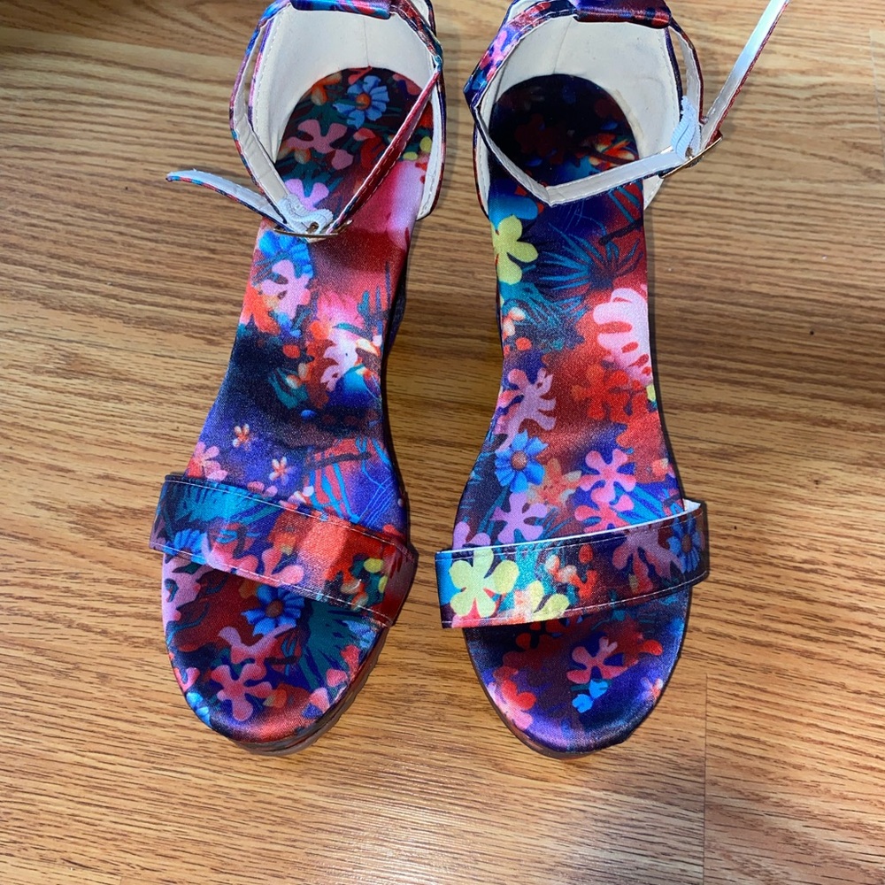 Colorful Floral Sandals